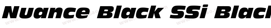 Nuance Black SSi Black Italic字体转换